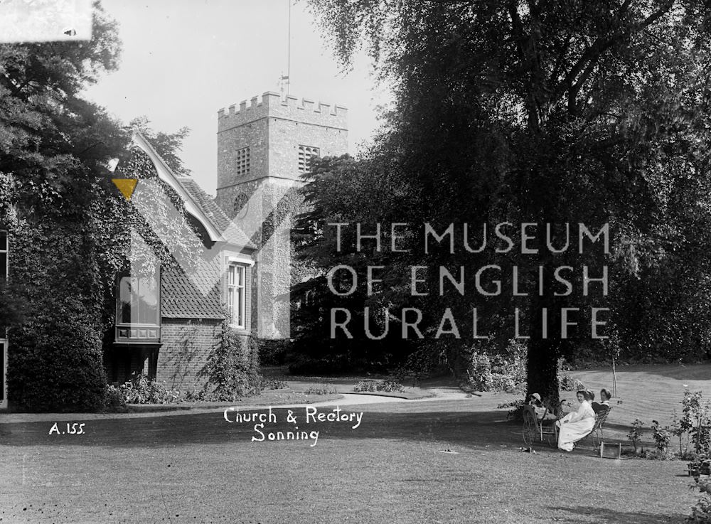 Church and rectory, Sonning (A155)