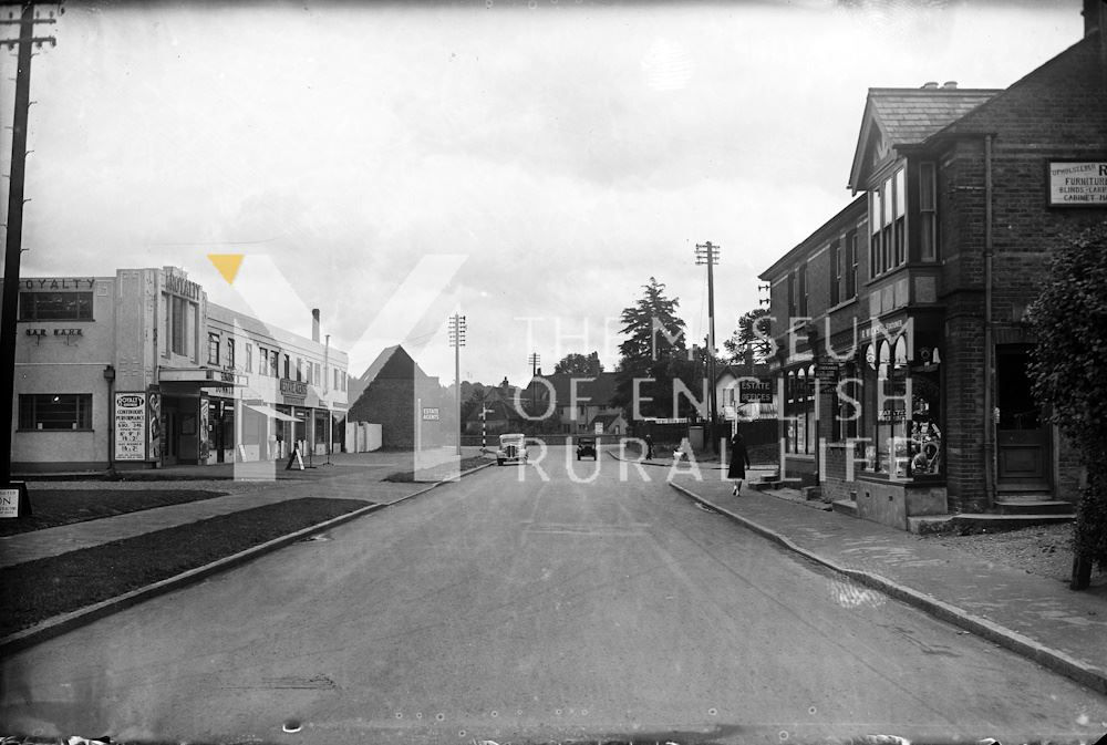 Unidentified road and shops at Bourne End