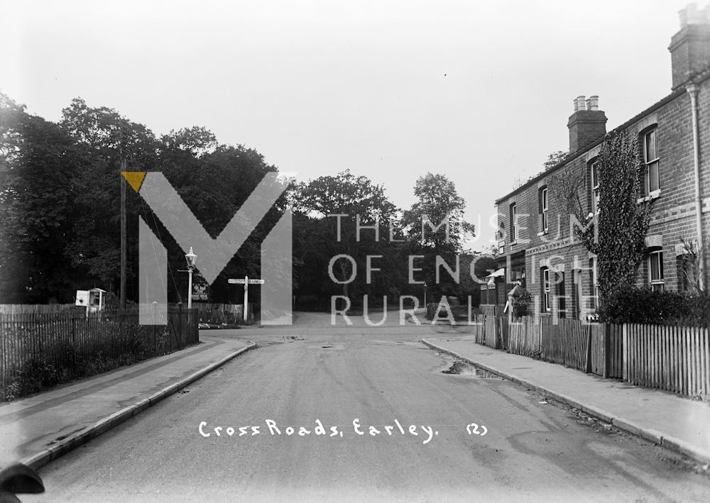 View of cross-roads from Church Road, Earley