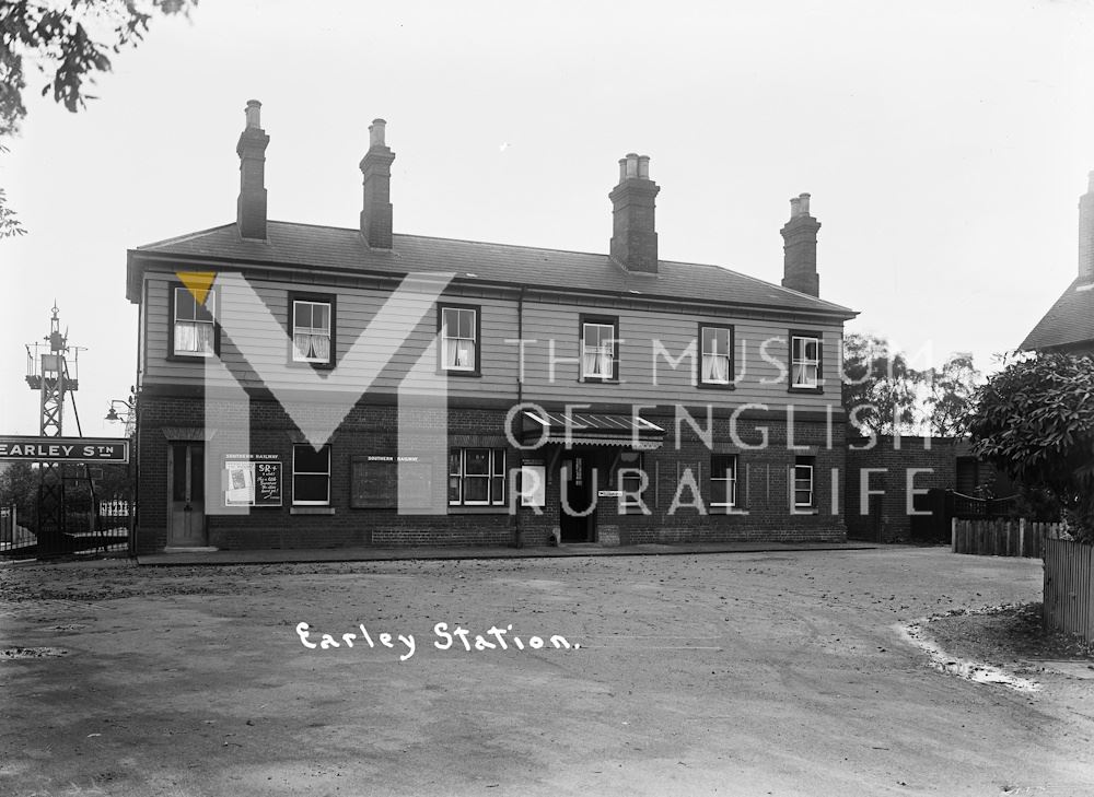 Exterior of rail station at Earley