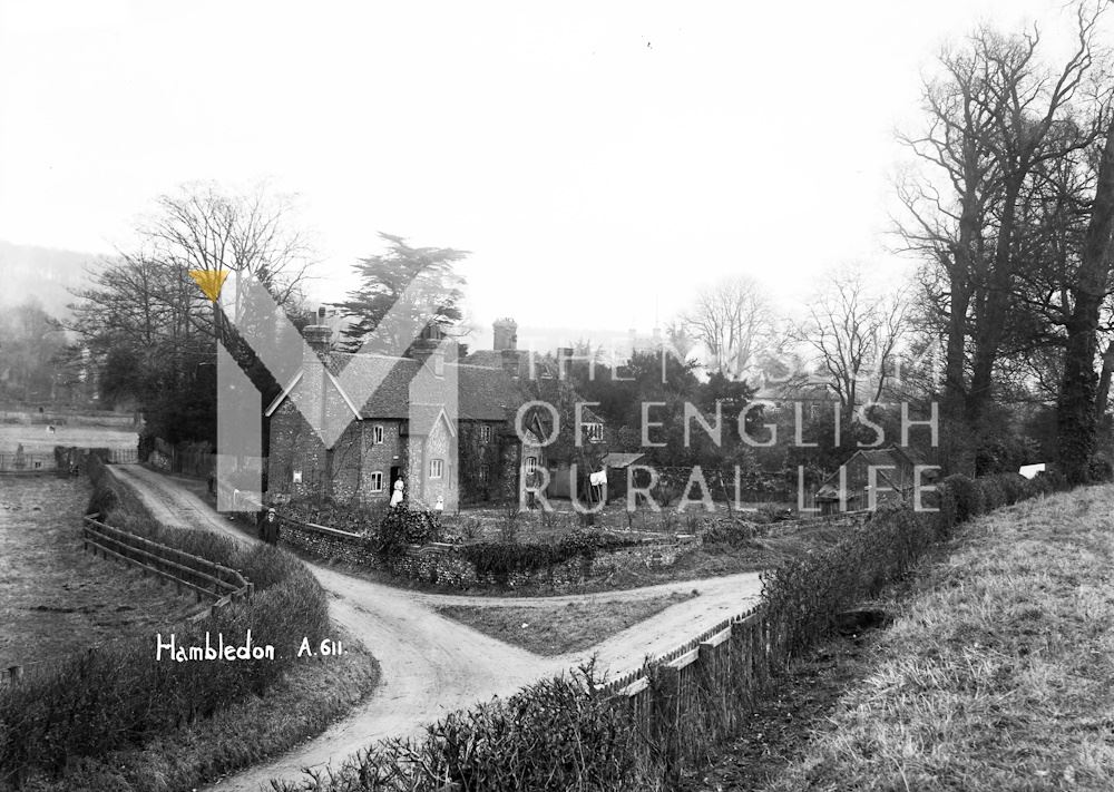 Unidentified road and house at Hambleden