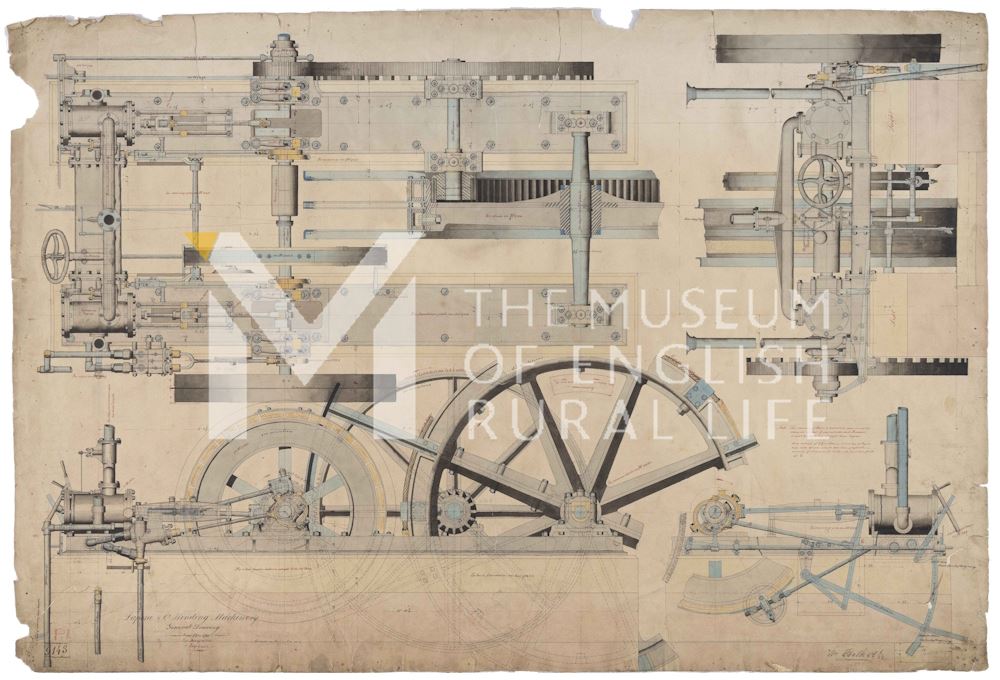 Steam winding machinery. 1858. Ransomes, Sims & Jefferies Ltd.